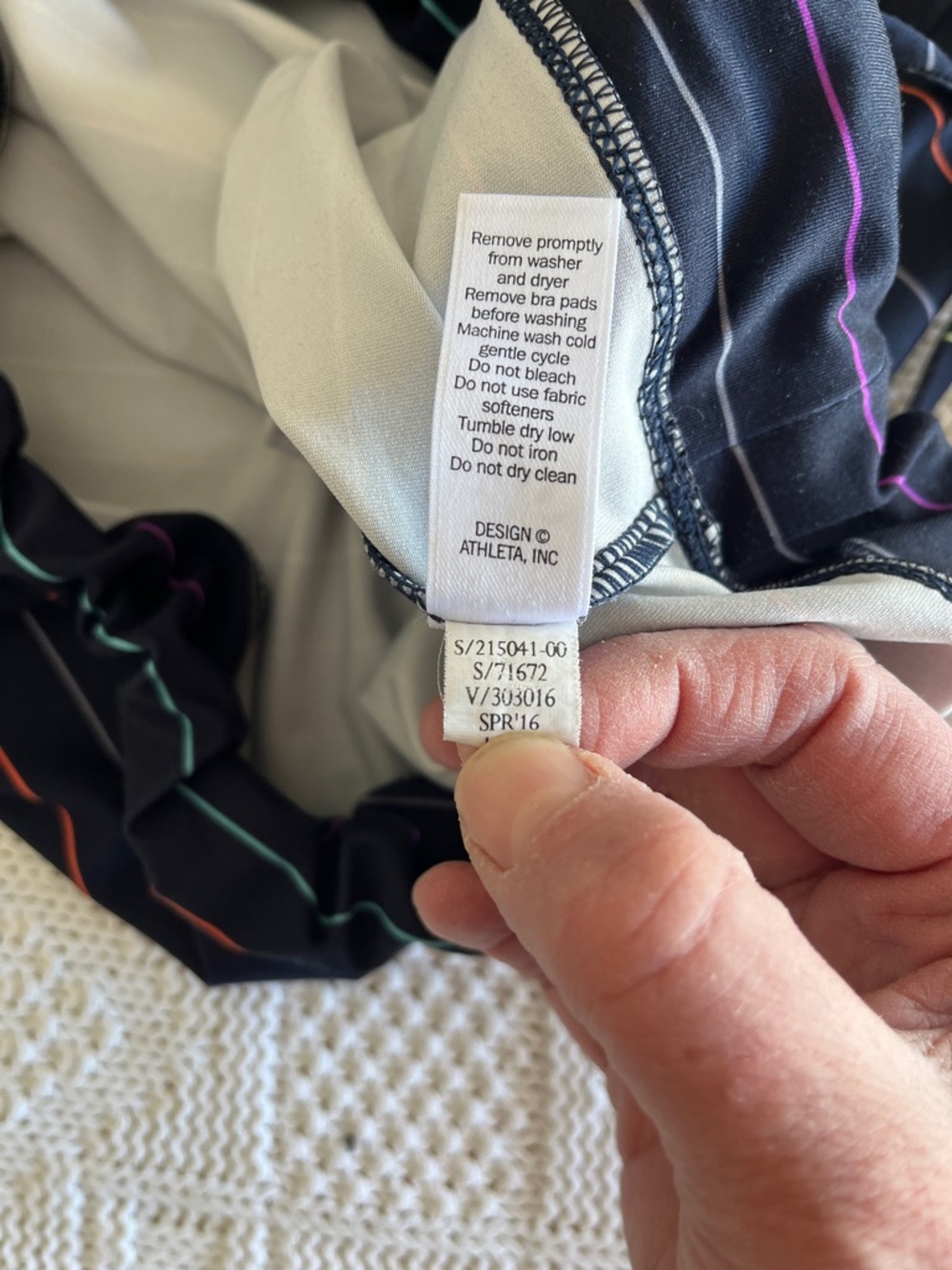 Athleta Racerback Tinker Tank Top Side Tie Built In Bra Padded Athletic Top Sz M - Picture 6 of 11